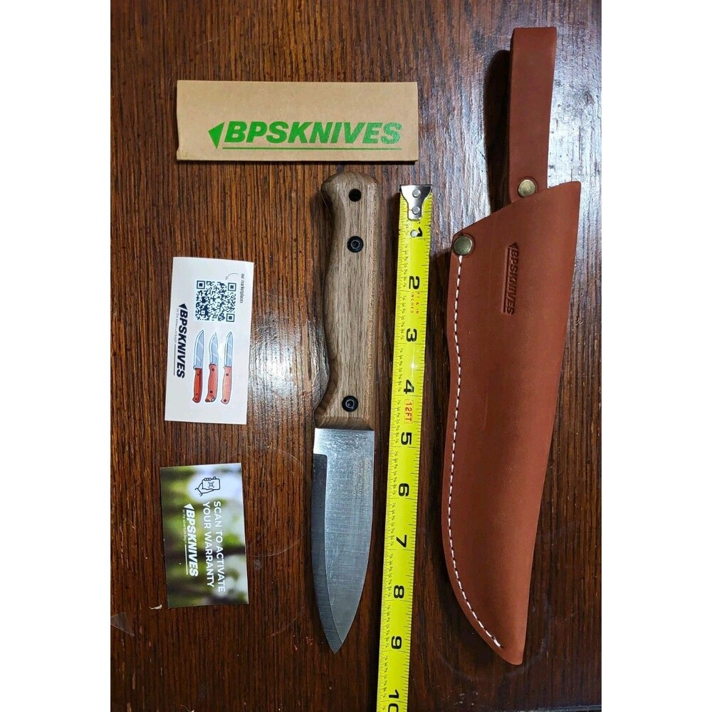 NEW BPS Knives kitchen De bone 1066 Carbon Steel Walnut Sheath